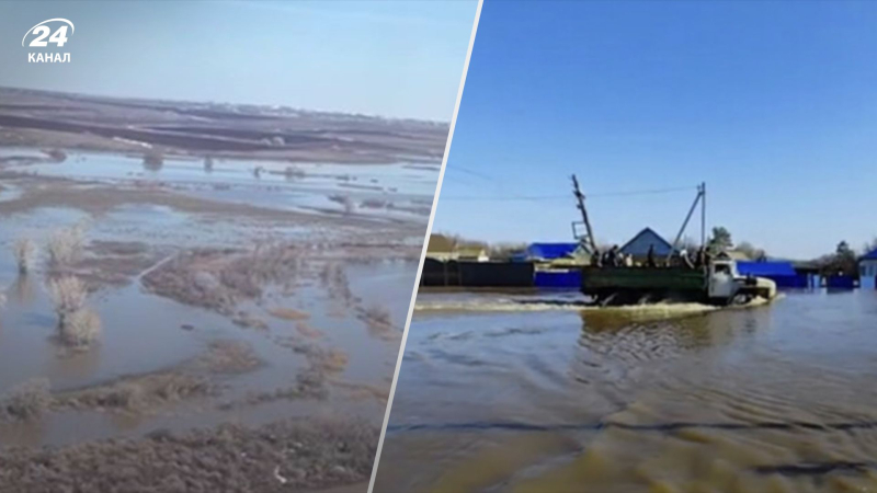 Nach dem Dammbruch in „In Orsk erreichte das Wasser Orenburg: Was in Russland passiert“ /></p>
<p>Nach Orsk begann auch Orenburg zu überfluten/Video-Screenshots, Collage von Kanal 24</p>
<p _ngcontent-sc91 class=