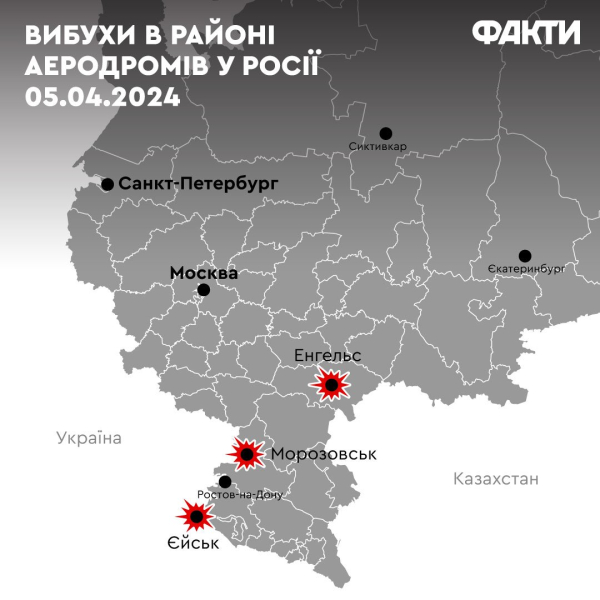 Wie sich Angriffe auf russische Flugplätze auf die Front auswirken und ob mit Rache zu rechnen ist – Analyse eines Luftfahrtexperten“ /></p ></p>
<p>Jetzt schauen sie zu </p>
<p>In Morozovsk gab es also Su-34- und Su-27-Bomber, von denen aus die russische Armee KABs auf die Stellungen unseres Militärs und der ukrainischen Front abgeworfen hat Städte.</p>
<p>Nach Angaben des <b ></b> OSINT-Forschers MT_Anderson könnten sich auf dem Flugplatz in Morozovsk bis zu 30 russische Militärflugzeuge befinden, davon 26 — Su-34-Jagdbomber.</p>
<p>In <b></b> <strong>Engels</strong>, wo es auch nachts laut war, gibt es einen Militärflugplatz, von dem aus strategische Flugzeuge starten, um ukrainische Städte zu bombardieren.</p>
<p > <b>< /b> Die Medien schreiben unter Berufung auf eigene Quellen, dass die Hauptdirektion für Nachrichtendienste und die Streitkräfte der Ukraine einen Angriff auf die russischen Flugplätze Engels-2, Jeisk und Kursk organisiert hätten. Mindestens drei strategische Bomber vom Typ Tu-95MS wurden auf dem Flugplatz<strong>Engels-2</strong> beschädigt. Dort könnten auch sieben Besatzer, darunter Bomberpiloten, ums Leben gekommen sein.</p>
<p>In der Stadt <strong>Jaisk</strong> wurden durch Drohnenangriffe mindestens vier Besatzer zerstört und zwei feindliche Su -25 waren völlig ausgebrannt.</p>
<p>Es gibt auch Informationen über die Niederlage eines anderen Flugplatzes in <strong>Kursk</strong>. Einzelheiten zu diesem Angriff wurden noch nicht bekannt gegeben.</p>
<h2>Wie wird sich der Angriff auf russische Flugplätze auf die Front auswirken?</h2>
<p>Fakten ICTV fragte einen Luftfahrtexperten, einen führenden Forscher am nach A.K. benannten Staatlichen Luftfahrtmuseum. Antonov <strong>Valeria Romanenko</strong>, wie sich Angriffe auf russische Flugplätze auf die Front auswirken werden.</p>
<p>Laut dem Experten wird ein Nachtangriff die Logistik der Invasoren erschweren — Sie müssen Treibstoff und Munition zu mehreren Flugplätzen transportieren.</p>
<p>— Diese Angriffe auf russische Flugplätze werden sicherlich Auswirkungen auf die Front haben — „Die Russen werden gezwungen sein, ihre Einheiten auf einsatzbereite Flugplätze zu verteilen, werden sie aber dennoch nicht ins Landesinnere drängen, da es für sie von entscheidender Bedeutung ist, unsere Verteidigung weiterhin mit diesen CABs zu terrorisieren“, sagte er. sagt er.</p>
<p>Und das wird sicherlich die Position des Feindes an der Front schwächen.</p>
<blockquote>
<p>— Nachdem die Russen ihre Einheiten auf operative Flugplätze verlegt haben, werden sie gezwungen sein, Bomben und Treibstoff zu mehreren Flugplätzen zu transportieren (zuvor konzentrierten sie sie auf einen), was die Intensität und Regelmäßigkeit ihrer Angriffe auf die Stellungen des ukrainischen und unseres Militärs leicht verringern wird Städte an vorderster Front, — fügt Romanenko hinzu.</p>
</blockquote>
<p>Aber erwarten Sie, dass der Feind die Flugzeuge, die KABs abwerfen, nach Fernost verlegen wird — Es lohnt sich nicht.</p>
<p>— Sie haben sie nicht hierher gebracht, damit sie im Falle von Schlägen — nehmen und von der Front entfernen. In der Nähe von Avdeevka führten die Invasoren bis zu 150 Angriffe pro Tag durch, und entlang der gesamten Front kam es zu bis zu 250 Angriffen mit diesen Bomben. Sie warfen sowohl FAB-500 als auch FAB-1500 ab und bereiteten bereits den Einsatz von FAB-3000-Bomben vor, die mehr als 1300 kg Sprengstoff enthalten. Selbst unter dem Einfluss von FAB-500 können keine Feldbefestigungen standhalten, und Betonbefestigungen von FAB-1500 stürzen ein, und zwar im Falle eines indirekten Treffers, — erklärt Romanenko.</p>
<p>Wie der Experte feststellte, besteht nun die Aufgabe für die Ukraine darin, — Reduzieren Sie die Anzahl russischer Angriffe mit KABs und zielen Sie auf feindliche Flugplätze.</p>
<p><strong>Hilfe.</strong>FAB-3000 — Es handelt sich um eine von der Sowjetunion entwickelte 3.000 Kilogramm schwere Allzweck-Fliegerbombe mit hochexplosivem Sprengkopf, die hauptsächlich von der russischen Luftwaffe eingesetzt wird. Dabei handelt es sich um eine schwere Bombe, die dank eines Gusskörpers mit einem Gewicht von 1600 kg und einer Sprengladung mit einem Gewicht von 1400 kg in der Lage ist, Betonkonstruktionen, Unterstände, Befestigungen, Dämme und Industriebauten zu durchdringen.</p>
<p>Außerdem erwartet Romanenko von den Russen, dass dies der Fall ist Stärken Sie die Luftverteidigung ihrer eigenen Flugplätze und zerstreuen Sie ihre Luftfahrt, was ihre Wartung erschweren wird.</p>
<h2>Sollten wir mit verstärkten Raketenangriffen auf die Russische Föderation rechnen</h2>
<p>Su-27 und Su-34, die auf dem Flugplatz Morozovsk stationiert waren, sind Träger der Kurzstrecken-Marschflugkörper Kh-59, Kh-69 (Zerstörungsentfernung — 300-350 km). Der Feind nutzt sie in der Regel, um Städte an der Front und nahe rückwärtige Gebiete anzugreifen.</p>
<p>Und ein Angriff auf einen Flugzeugstützpunkt kann die Russische Föderation dazu veranlassen, „Vögel“ aus der Luft abzuziehen. im Detail bis hin zu operativen Flugplätzen. Und dies wiederum wird es unmöglich machen, Flugzeuge schnell zu reparieren, was <strong>die Anzahl der kampfbereiten Lufteinheiten verringern wird.</strong></p>
<blockquote>
<p>— Ein beschädigtes Flugzeug wird, wenn es sich auf einem betriebsbereiten Flugplatz befindet (und hierhin wird der Feind aufgrund eines Nachtangriffs auf Flugplätze „Vögel“ übertragen), zunächst demontiert und erst dann zum Hauptflugplatz oder zu einer Flugzeugreparaturwerkstatt transportiert . Auf dem Basisflugplatz gibt es eine technische und operative Abteilung — Sie brachten es dorthin, reparierten es, ein oder zwei oder drei Tage lang … und er ist wieder im Einsatz, — sagt Romanenko.</p>
</blockquote>
<p>Er stellt fest, dass Flugzeuge auch ohne Schaden immer noch anfällig für Pannen sind und dass es auf Flugplätzen, die in Betrieb sind, im Gegensatz zu einfachen Flugplätzen keine Testausrüstung und Reparaturmöglichkeiten gibt.</p>
<p> — Ist mit Rache für den Angriff auf russische Flugplätze zu rechnen? Ich denke, dass sie den Terror auf die eine oder andere Weise fortsetzen werden, es ist nur eine Frage von Tagen bis zum nächsten Angriff, entweder wird der Feind morgen oder übermorgen einen Raketenangriff starten oder ihn um eine Woche verschieben. Generell glaube ich nicht, dass ihre Aktionen über ihre üblichen Possen hinausgehen werden, — stellt der Experte fest.</p>
<p>Romanenko stellt fest, dass dieser Krieg im Allgemeinen — Das ist eine völlige Rache der Russischen Föderation für die Freiheitsliebe der Ukrainer, für unsere Abneigung, mit den Besatzern im selben Staat zu leben.</p>
</p></p>
<!-- relpost-thumb-wrapper --><div class=