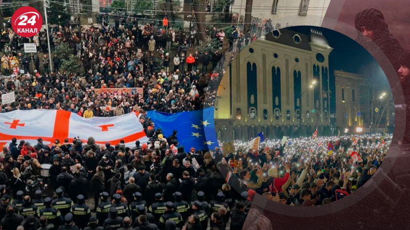 "Eine Zusammenführung ist nicht möglich" Georgia erklärte, warum der Protest weitergehen wird“ /></p>
<p>Proteste gegen das Gesetz „über ausländische Agenten“ gehen in Georgia weiter/Collage 24 Channel</p>
<p _ngcontent-sc90 class=