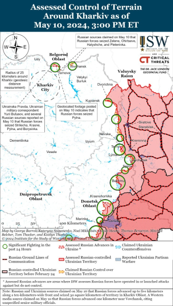  B ISW hat beurteilt, ob die Russen in naher Zukunft in der Lage sein werden, auf Charkow zu marschieren. p> </p>
<p>Russische Operationen in Richtung Woltschansk<strong>Tragen Sie nicht zum sofortigen Vormarsch nach Charkow bei, da Wowtschansk auf der Ostseite des Flusses Siwerski Donez und des Stausees Petschenesch liegt.</p>
<h2>Die russische Armee wird ihre Offensive fortsetzen</h2>
<p >ISW-Analysten gehen davon aus, dass die Besatzer in den kommenden Tagen ihre Offensive im Norden der Region Charkow verstärken, um die ukrainischen Streitkräfte von der Grenze zur Region Belgorod zurückzudrängen und in Richtung Charkow vorzurücken.</p>
<p>Zuvor hatten ukrainische Militärquellen erklärt, die Russische Föderation wolle entlang der Nordgrenze in der Region Charkow eine 10 Kilometer lange Pufferzone schaffen. Derzeit sind russische Truppen etwa 30 km vom Stadtrand von Charkow entfernt stationiert. Wenn es ihnen gelingt, bis auf 20 km an die Stadt heranzukommen, können sie mit Kanonenartillerie auf die Stadt schießen.</p>
<p>Das Institute for the Study of War (ISW) geht davon aus, dass Artillerieangriffe in Kombination mit anhaltenden Bomben- und Raketenangriffe könnten Bedingungen für einen größeren Angriff auf Charkow schaffen.</p>
<h2>Das Ziel der Invasoren in der Region Charkow</h2>
<p>Ukrainische Militärquellen gehen davon aus, dass die russische Offensive in der Nähe von Woltschansk ist höchstwahrscheinlich ablenkender Natur — das heißt, Einheiten der ukrainischen Streitkräfte aus dem Gebiet nördlich von Charkow auf die andere Seite des Flusses Sewerski Donez und des Pechenezh-Stausees umzuleiten oder ukrainische Einheiten aus dem Gebiet Kupjansk zurückzuziehen.</p>
<p>ISW glaubt, dass die russischen Streitkräfte eine Offensive im Gebiet Lipzow durchführen, weil es den direktesten Weg zum Vormarsch nach Charkow für den effektiven Einsatz der Kanonenartillerie bietet.</p>
</p>
</p>
</p >
<!-- relpost-thumb-wrapper --><div class=