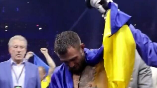 Nach dem Kampf mit Kambosos betrat Lomachenko den Ring mit einer Flagge, erwähnte jedoch nicht die Ukraine 