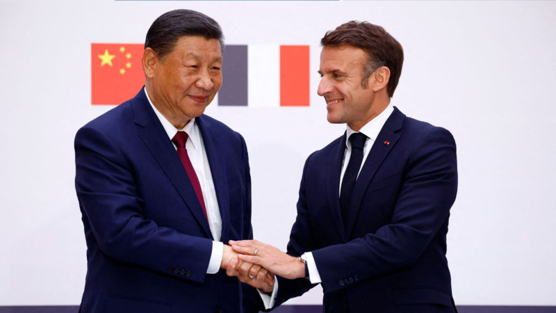 Macron begrüßte Chinas Zusage, „keine Waffen an Moskau zu verkaufen“ /></p>
<p>Macron dankte Xi Jinping für sein Engagement, „keine Waffen zu verkaufen“ an Russland/Foto von Getty Images</p>
<p _ngcontent-sc90 class=