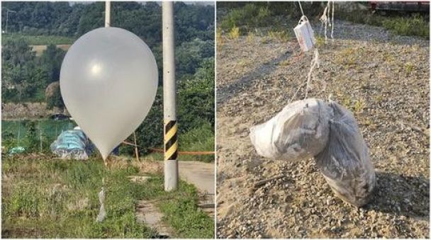 Nordkorea hat Südkorea mit Luftballons angegriffen, die Müll und Fäkalien enthielten – Foto