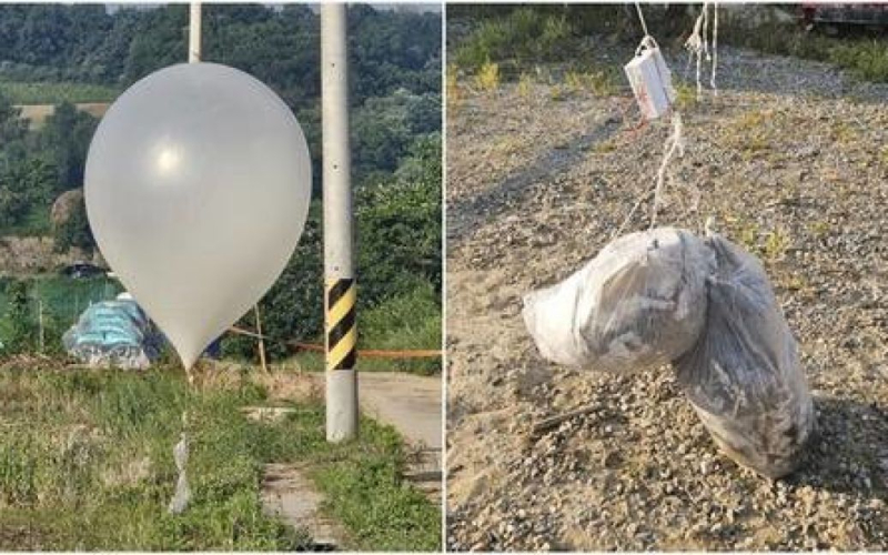 Nordkorea hat Südkorea mit mit Müll und Fäkalien gefüllten Ballons angegriffen - Foto