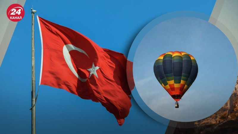 In der Türkei steckte ein Heißluftballon zwischen Felsen fest: 22 Menschen befanden sich darauf