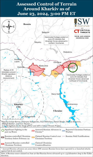 Karte der Militäreinsätze vom 24. Juni 2024 — Situation an der Front 24. Juni 2024 – Lage an der Front“ /></p>
<p>Die Lage in der Ukraine am 24. Juni 2024</p>
<p>Russische Kriegsverluste am 24. Juni 2024</p>
<p>Jetzt ansehen </p>
</p></p>
<!-- relpost-thumb-wrapper --><div class=