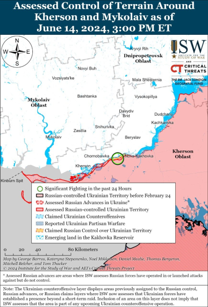 Karte der Militäreinsätze für den 15. Juni 2024 &mdash ; Lage an der Front“ /></p>
<p>Die Lage in der Ukraine am 15. Juni 2024</p>
<p>Russische Kriegsverluste am 15. Juni 2024</p>
<p>Jetzt beobachten < p>Der ausgewachsene Krieg in der Ukraine dauert bereits seit dem 843. Tag an. Sie können die Situation in Städten auf der interaktiven Karte der Militäroperationen in der Ukraine und der Karte der Luftangriffe in der Ukraine überwachen.</p>
</p></p>
<!-- relpost-thumb-wrapper --><div class=