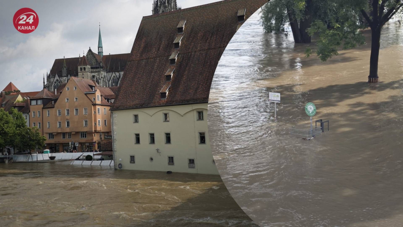 Naturkatastrophe erklärt: Furchtbare Überschwemmung in Süddeutschland , es gibt Tote“ /></p>
<p>Überschwemmung in Süddeutschland/Collage 24 Channel</p>
<p _ngcontent-sc90 class=