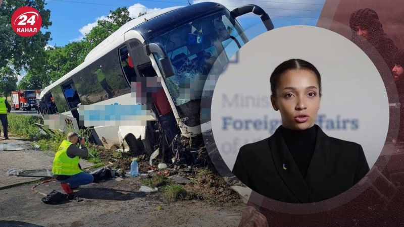 Ein Bus mit Ukrainern hatte in Polen einen Unfall: Das Außenministerium sprach über ihren Zustand