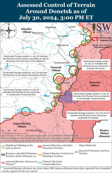 ISW bewertete die Fähigkeit der Russischen Föderation, eine groß angelegte Sommeroffensive an der Front durchzuführen