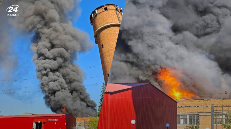 Eine Fliesenfabrik brennt in der Nähe von Moskau: ja Explosionsgefahr“ /></p>
<p>Brand in einer Fabrik in der Nähe von Moskau/Collage 24 Channel</p>
<p _ngcontent-sc162 class=