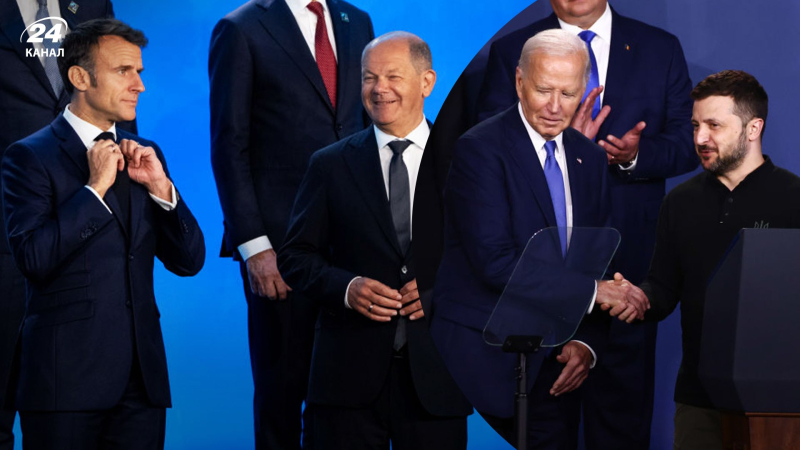 "Passiert jedem": Scholz und Macron traten für Biden ein, der Selenskyj Putin nannte