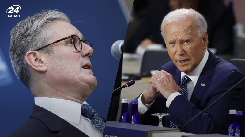 Damit Putin nicht gewinnt: Biden und der britische Premierminister kamen zu einer wichtigen Schlussfolgerung über den Krieg in Ukraine“ /></p>
<p>Biden und Keir Starmer diskutierten über den Krieg in der Ukraine/Channel 24 Collage</p>
<p _ngcontent-sc107 class=