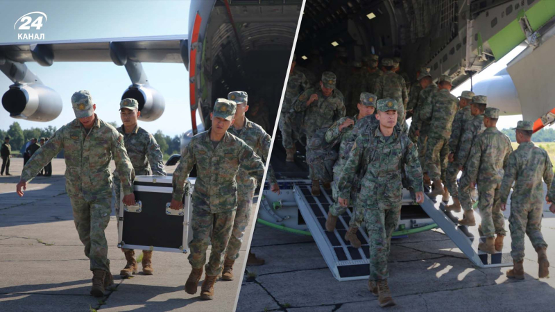 Für „gemeinsame Anti-Terror-Übungen“: Chinesisches Militär ist in Weißrussland eingetroffen“ /></p >Chinesisches Militär ist in Weißrussland angekommen/Collage 24 Channel (Foto des Verteidigungsministeriums von Weißrussland)</p>
<p _ngcontent-sc107 class=