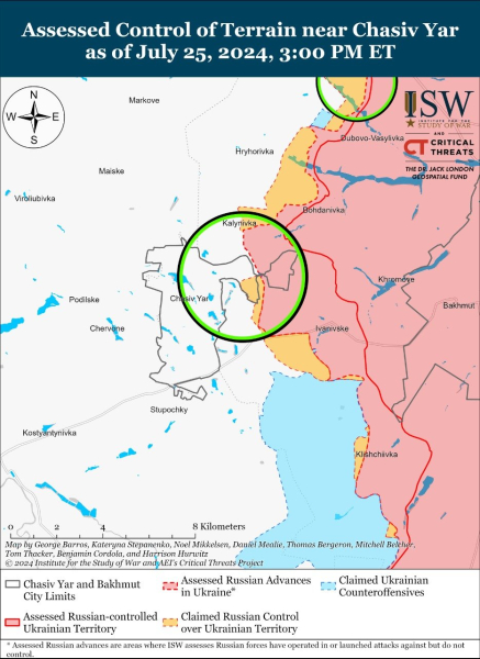 Karte der Militäreinsätze für den 26. Juli 2024 – Lage an der Front“ /></p>
<p><img decoding=