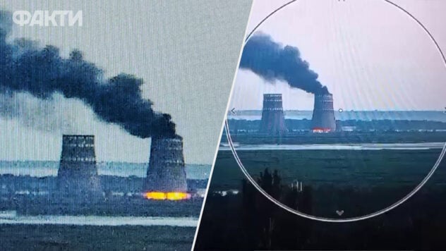 Brand im Kernkraftwerk Saporoschje: Die Besatzer zündeten Autoreifen im Kühlturm an 