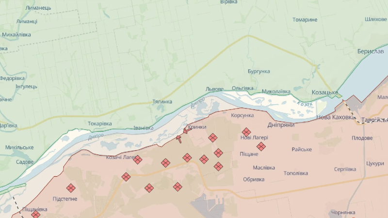 Die russischen Truppen haben sich im Krynki verstärkt Gebiet der Region Cherson – OSGV Tavria