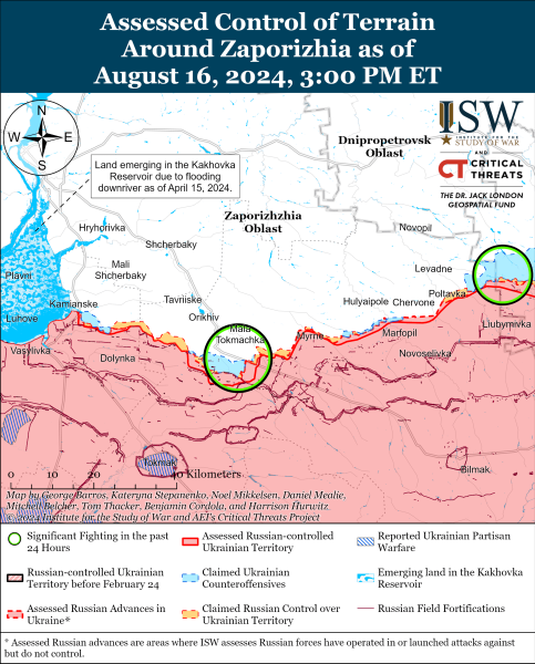 Karte der Militäreinsätze für den 17. August 2024 - die Situation an der Front