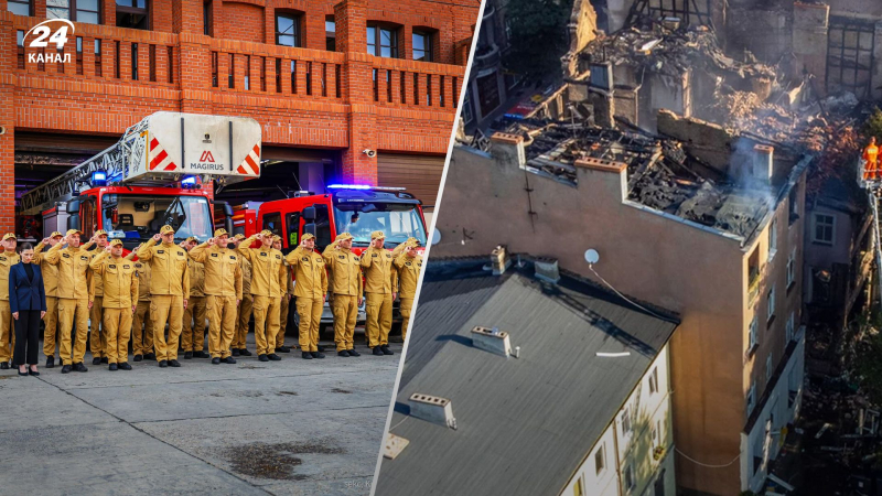 Sirenen heulten in ganz Polen zu Ehren der in Posen getöteten Feuerwehrleute: ergreifende Aufnahmen