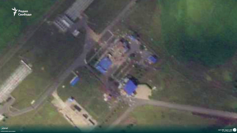 Satellitenbilder der Zerstörung an der Gasmessstation Sudzha in der Region Kursk sind aufgetaucht