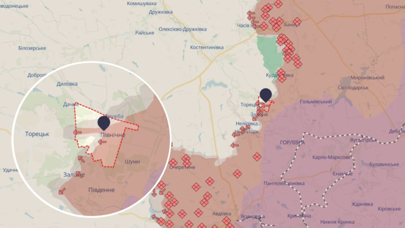 Verteidigungskräfte wehrten einen massiven russischen Angriff in der Nähe von Torezk ab – Generalstab 