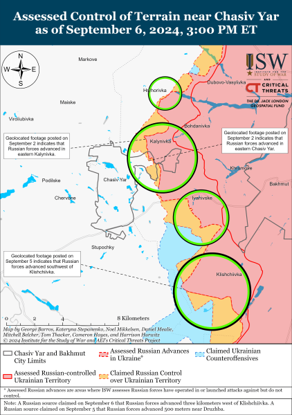 Karte der Militäreinsätze für den 7. September 2024 – Lage an der Front“ /></p>
<p>Foto: ISW</p>
<p><img decoding=