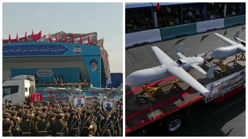 Im Iran befand sich der modernisierte Shahed-136B bei der Parade gezeigt – kann 4000 Kilometer weit fliegen“ /></p>
<p>Neue „Shaheds“ wurden im Iran vorgestellt/Collage 24 Channel</p>
<p _ngcontent-sc99 class=