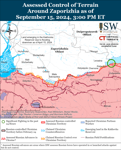 Karte der Militäreinsätze für den 16. September 2024 - die Situation an der Front