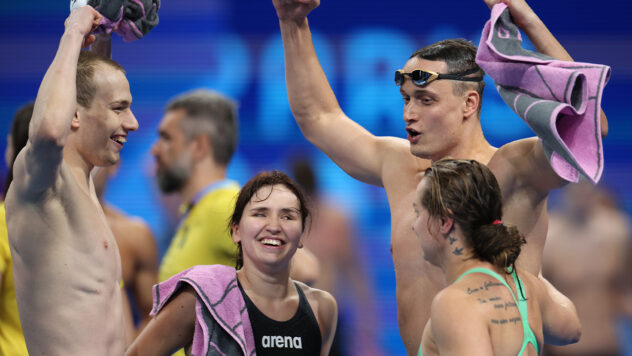 Die ukrainische Schwimmmannschaft wurde Meister der Paralympischen Spiele 2024 in der Mixed-Staffel