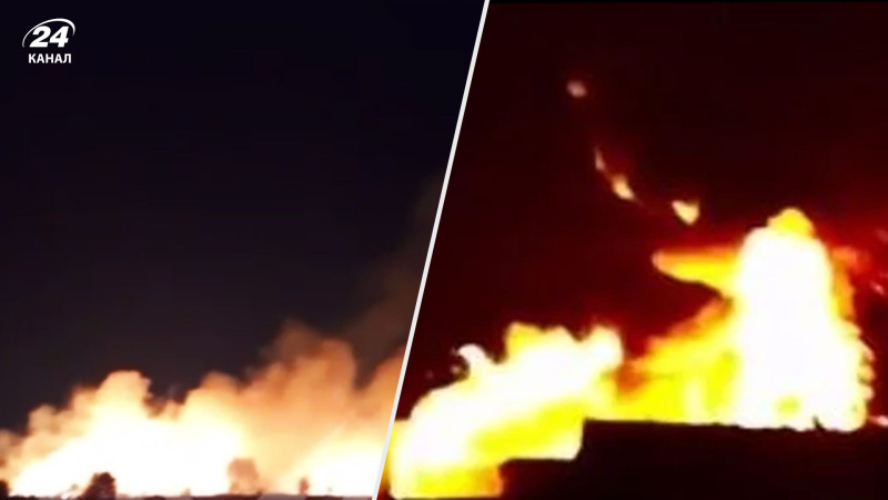 Russland wurde massiv von Drohnen angegriffen: eine Munition Depot fing Feuer, Explosionen in der Nähe des Flugplatzes“ /></p>
<p>Russland wurde massiv von Drohnen angegriffen/Collage 24 Channel (Screenshots aus Video)</p>
<p _ngcontent-sc160 class=