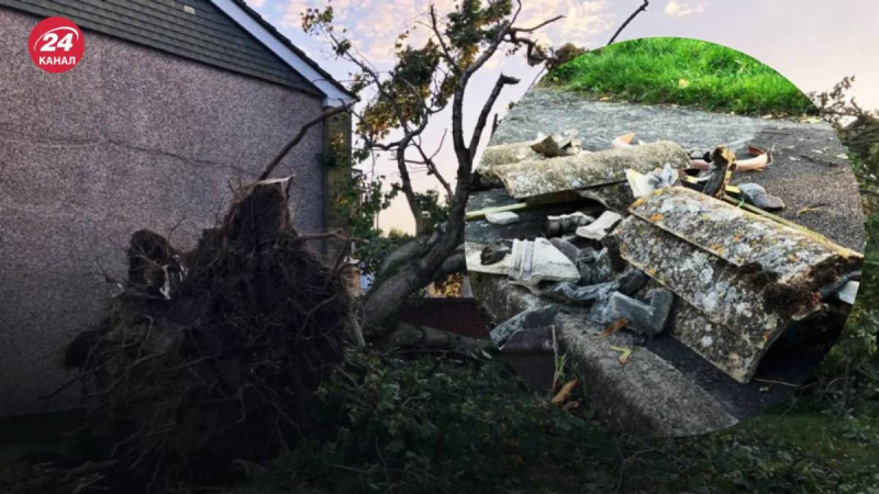 Fliesen wurden hochgeworfen und Bäume gefällt: Ein mächtiger Tornado fegte in der Nähe von London