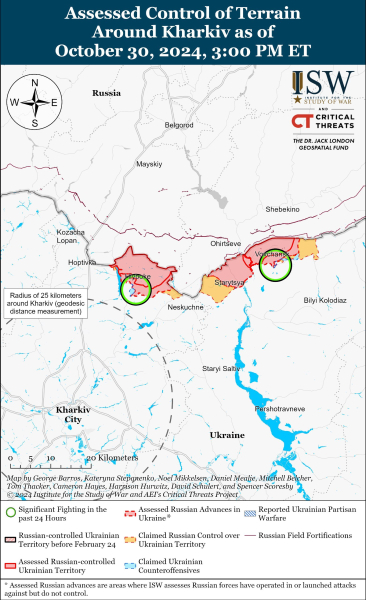 Karte der Militäreinsätze mit Stand vom 31. Oktober 2024 – Lage an der Front“ /></p>
<h2>Die Lage in der Ukraine am 31. Oktober 2024</h2>
<p>Am Morgen des 31. Oktober befanden sich keine russischen Schiffe im Schwarzen und Asowschen Meer Meere.</p>
<p>Russische Verluste im Krieg am 31. Oktober 2024</p>
<p>Jetzt beobachten </p>
<p >Der Krieg in vollem Umfang in der Ukraine dauert seit dem 981. Tag an.</p>
<p> < p>Auf der interaktiven Karte der Militäreinsätze in der Ukraine und auf der Karte der Luftangriffe in der Ukraine können Sie die Lage in Städten überwachen.</p>
</p></p>
<!-- relpost-thumb-wrapper --><div class=