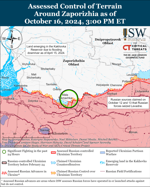 Karte der Militäreinsätze für den 17. Oktober 2024 - die Situation an der Front