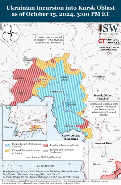 Karte der Militäroperationen für den 16. Oktober 2024 – Situation an der Front „Karte der Kampfhandlungen am 16. Oktober 2024 – Lage an der Front“ /></p>
<p>Foto: ISW</p>
<p><img decoding=