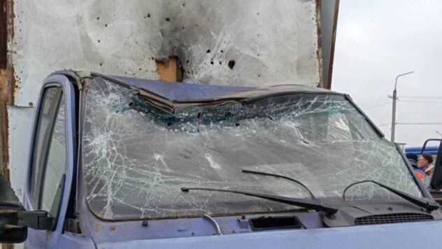 Die Russische Föderation griff mit einer Drohne ein Auto mit Brot für die Frontdörfer von Saporoschje an , der Fahrer liegt im Krankenhaus