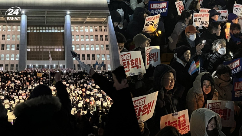 In Südkorea kam es zu Protesten gegen den Präsidenten, der das Kriegsrecht im Land verhängt hat