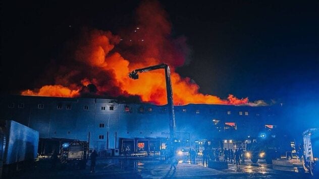 Explosionen in der Region Kiew: Ein Großbrand in einem Lagerhaus in der Region Boryspil hat wurden gelöscht