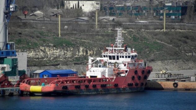 Das Schiff Fedor Uryupin, das die Russische Föderation nach der Annexion der Krim beschlagnahmt hatte, wurde getroffen