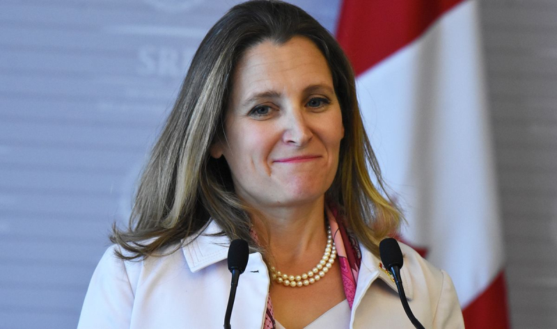 Die kanadische Finanzministerin Chrystia Freeland ist zurückgetreten