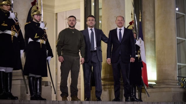 Macron und Scholz werden sich mit Selenskyj in Brüssel treffen