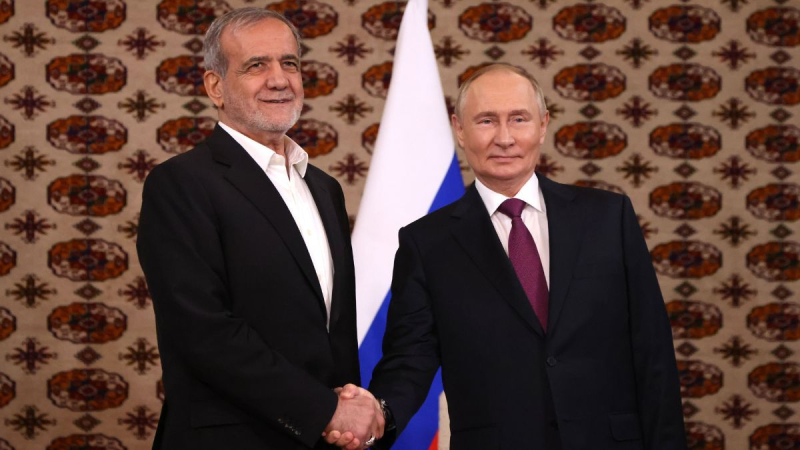 Der iranische Präsident Pezeshkian kam in Moskau an, um Putin zu treffen