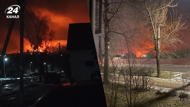 Großes Feuer und feuriger Himmel: Drohnen greifen Ölraffinerie in der russischen Region Nischni Nowgorod an