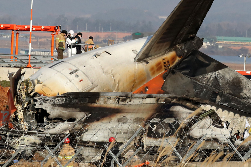 Flugzeugabsturz in Südkorea: Ermittler klären auf, warum Triebwerke ausgefallen sein könnten