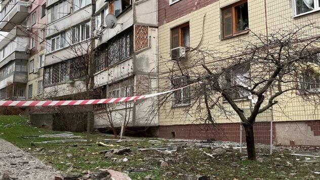 Dnepr nachts von russischen Drohnen angegriffen: Fotos der Folgen aufgetaucht