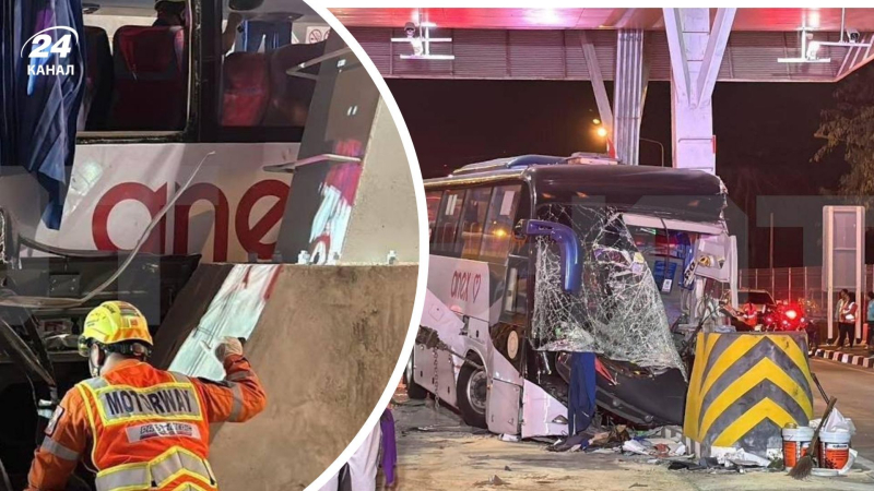 In Thailand war ein Bus mit russischen Touristen in einen schweren Unfall verwickelt: 27 Menschen wurden verletzt