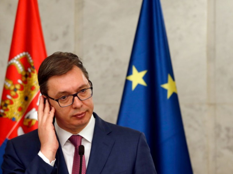 Vučić drohte den Vereinigten Staaten mit einem Aufkauf des Gazprom-Anteils, falls amerikanische Sanktionen verhängt würden