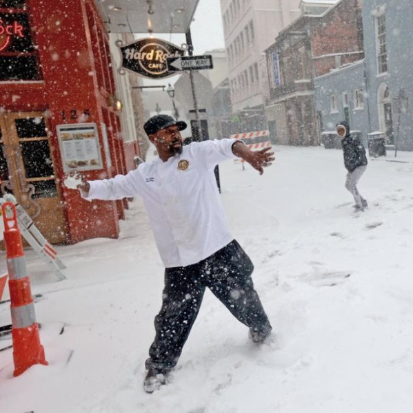 Erster Schnee seit 15 Jahren: Wintersturm legt das Leben in New Orleans lahm (Foto)