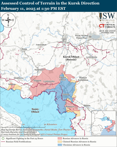 Putin will einen Gebietstausch vermeiden und blockiert deshalb Informationen über die Region Kursk – ISW