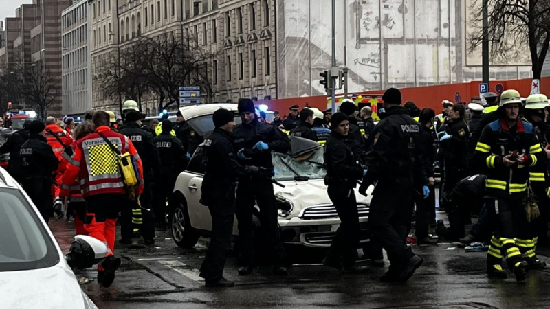 In München ist ein Auto 