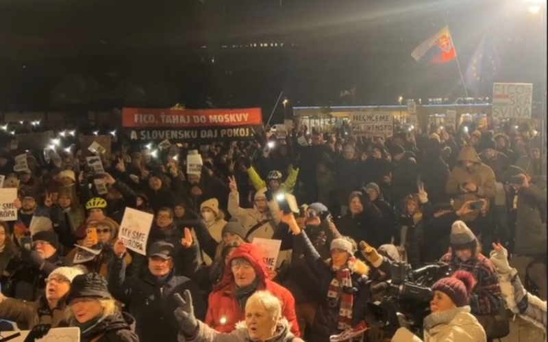 Масштабные Proteste in der Slowakei: Kundgebungen gegen Fitzo unterstützten die Provinz 